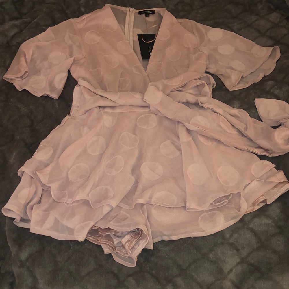 Pinpoint Polka Dot Romper